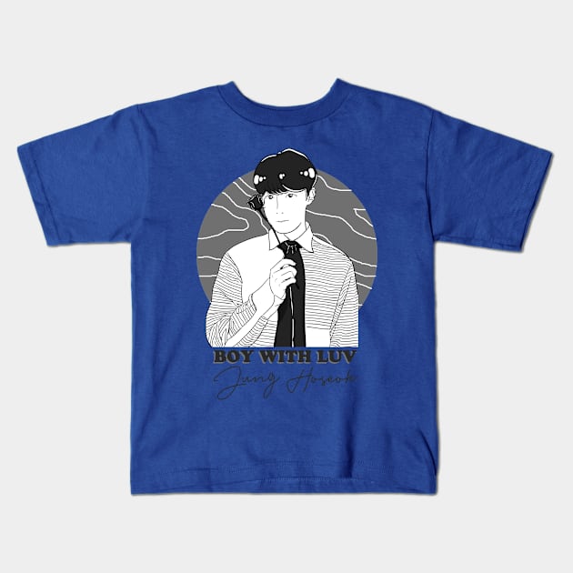 BTS - Jung Hoseok Kids T-Shirt by Nuril_Anwari